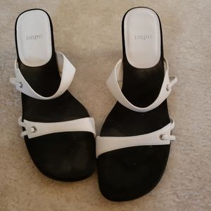 Impo white heeled sandal